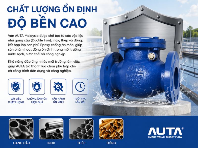 ưu điểm nổi bật van aut